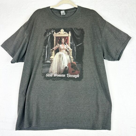 Loretta Lynn Still Woman Enough Tee Shirt Size XL Short Sleeve Gray - Picture 1 of 5
